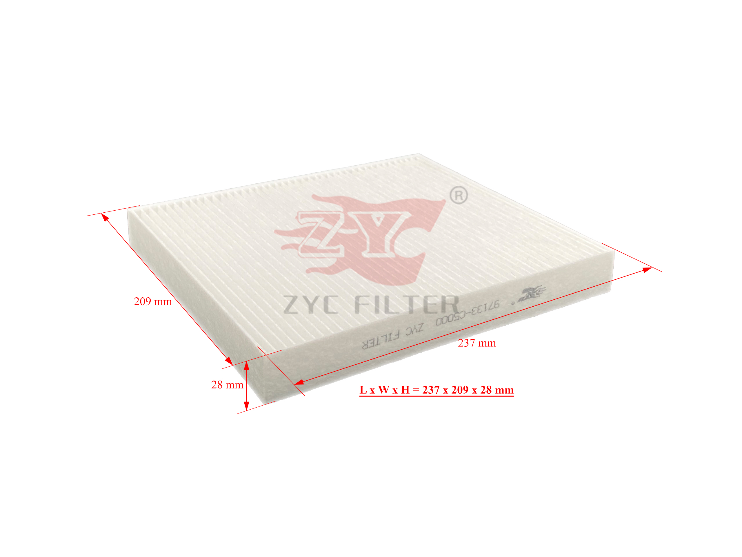 Lọc điều hòa HYUNDAI Palisade 2.2 đời 2023~ (Mã: 97133-C5000)