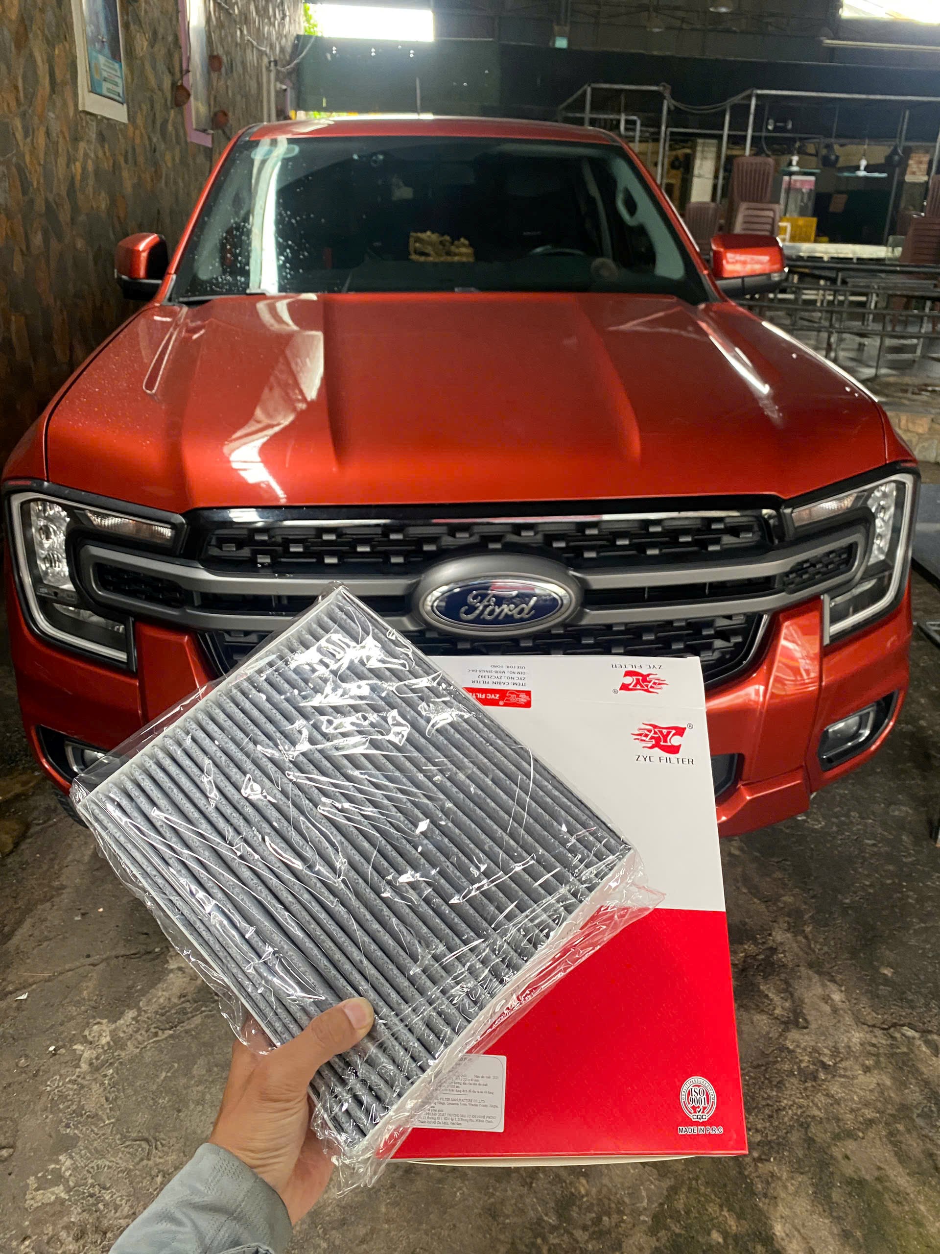 Lọc điều hòa than hoạt tính FORD Ranger, Everest, đời 2023~ (Mã: MB3B-19N619-DA-C)