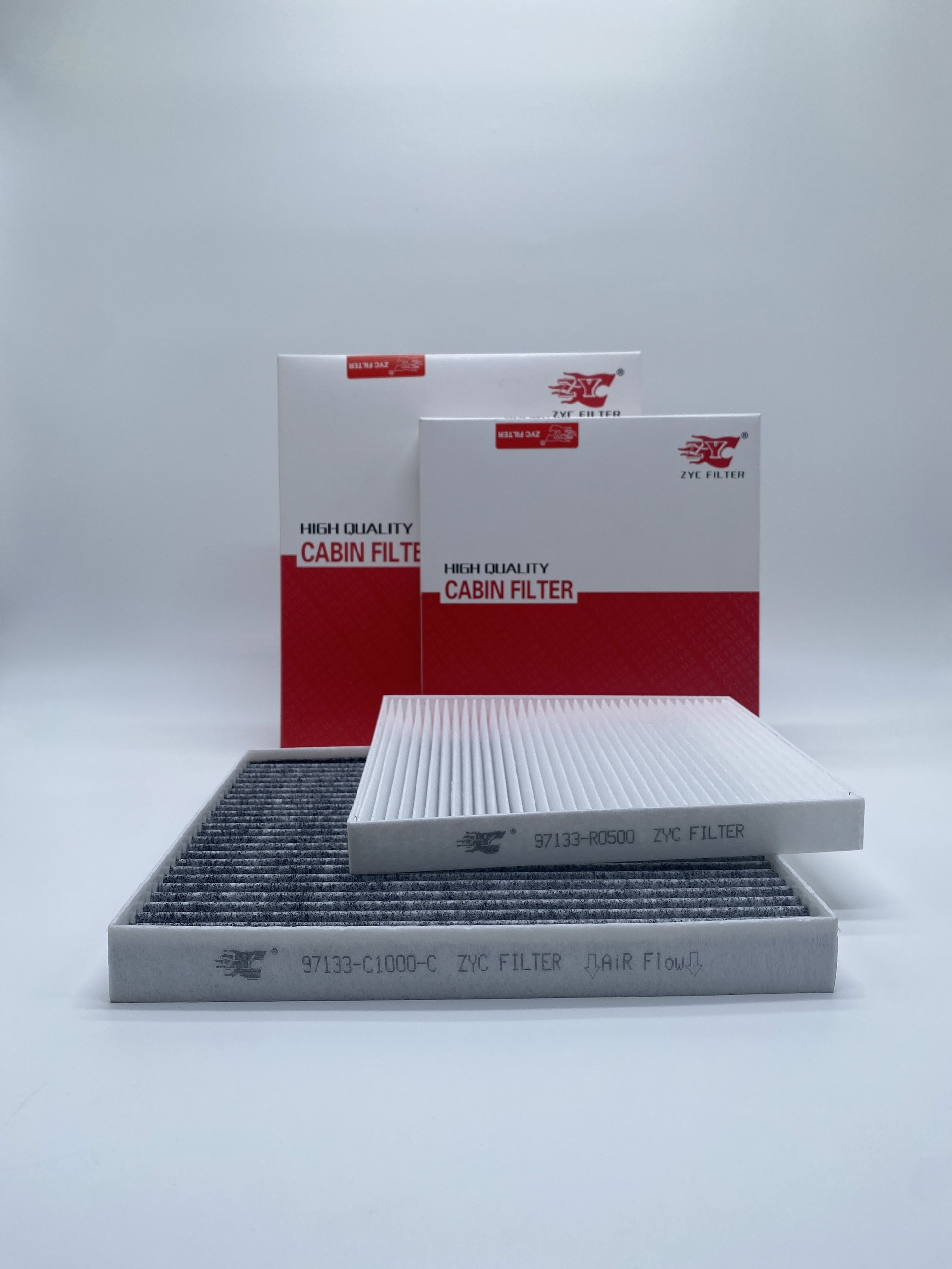 Bộ 2 Lọc điều hòa (Trước than/Sau thường) xe KIA Carnival đời 2022~ (Mã: 97133-C1000-C/97133-R0500)