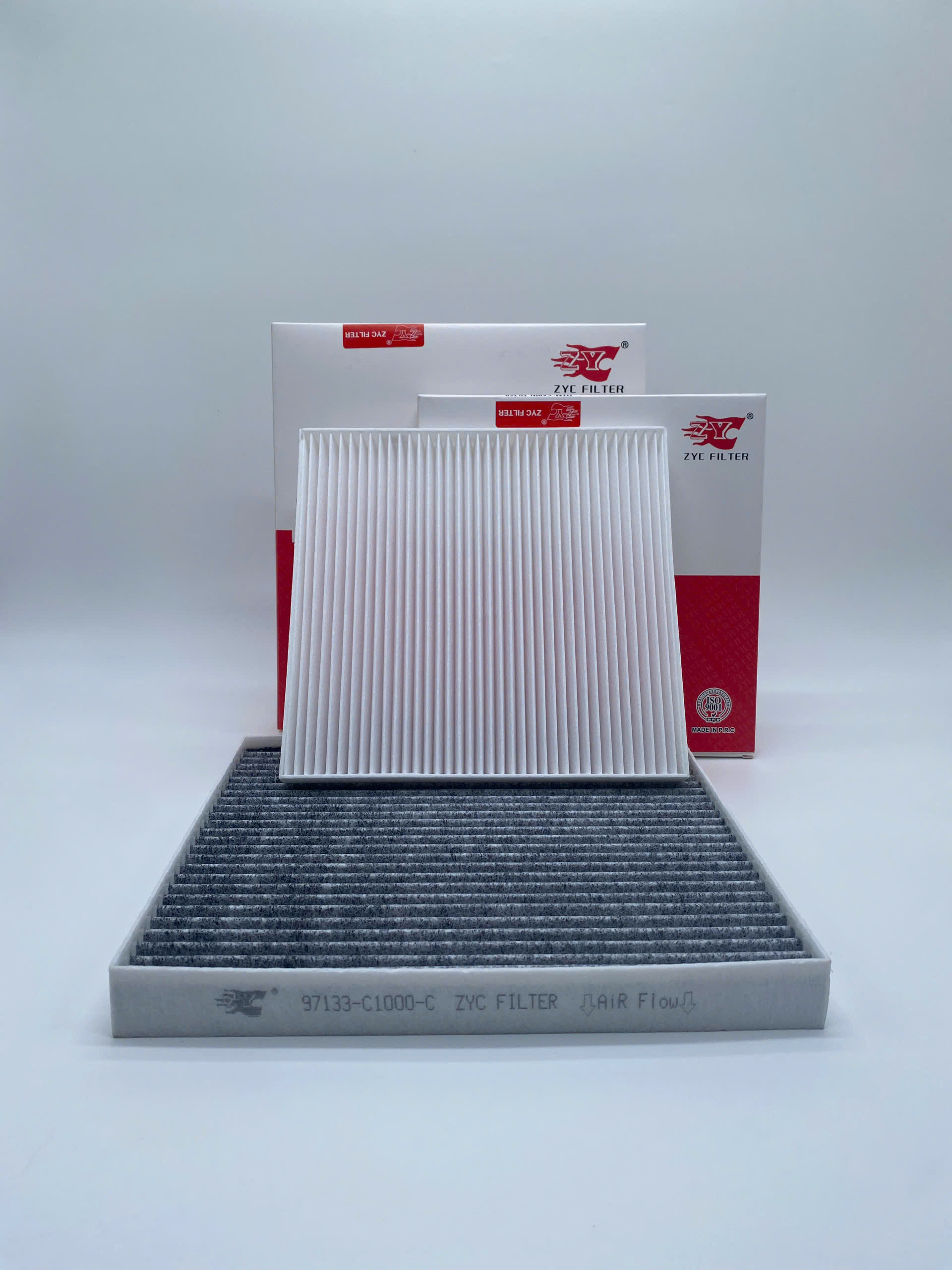 Bộ 2 Lọc điều hòa (Trước than/Sau thường) xe KIA Carnival đời 2022~ (Mã: 97133-C1000-C/97133-R0500)