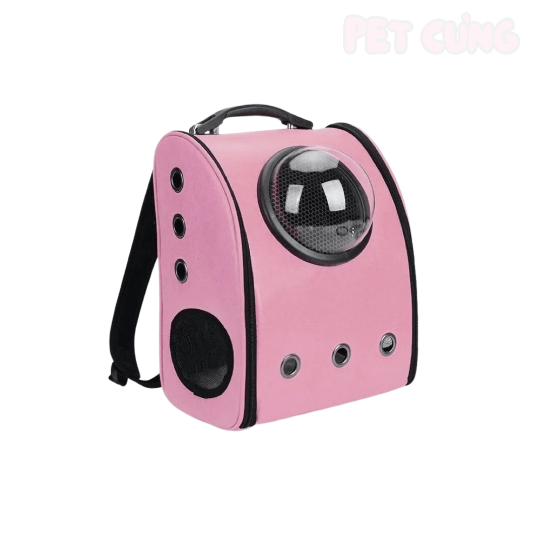 Balo phi hành gia da cao cấp cho chó mèo - Pet Cưng