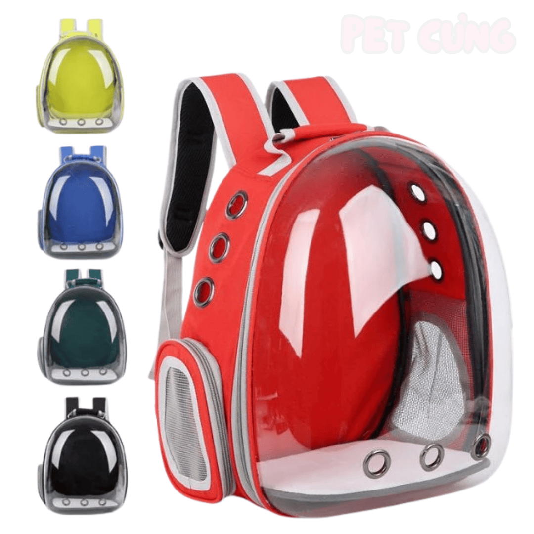 Balo phi hành gia trong suốt cho chó mèo - Pet Cưng