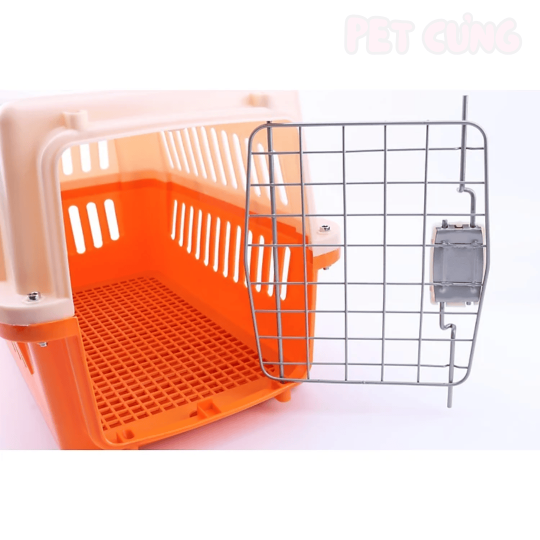 Lồng vận chuyển chó mèo có tay xách tiện lợi - Pet Cưng