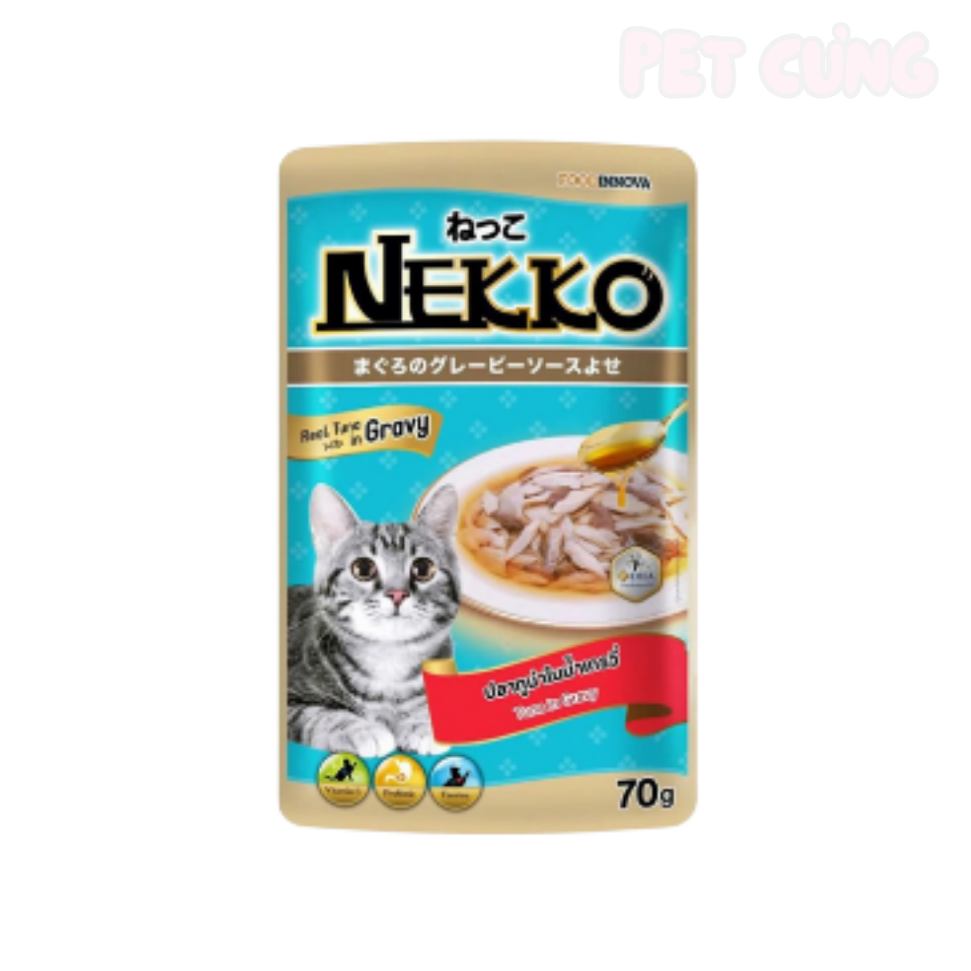Pate Nekko Gravy dạng nước sốt dành cho mèo lớn - Pet Cưng