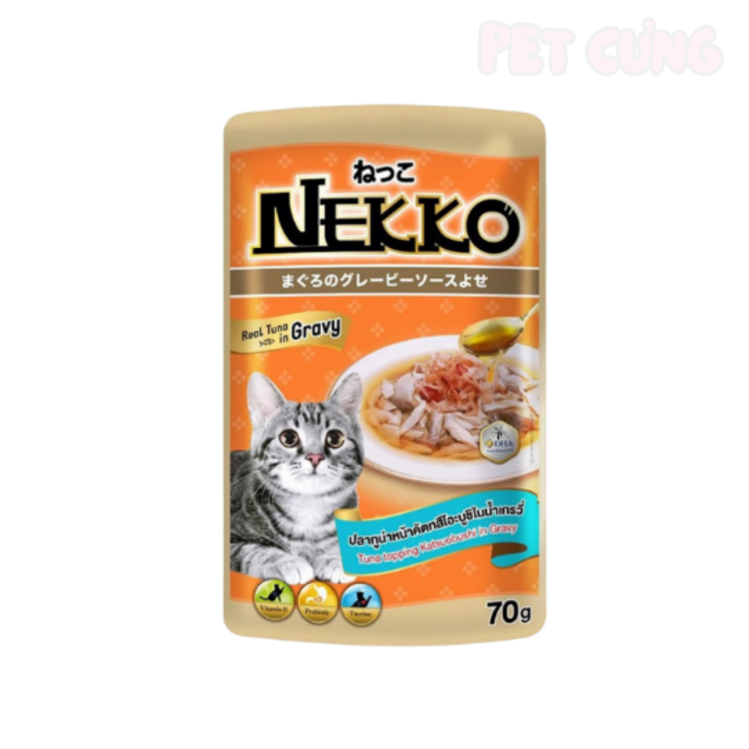 Pate Nekko Gravy dạng nước sốt dành cho mèo lớn - Pet Cưng