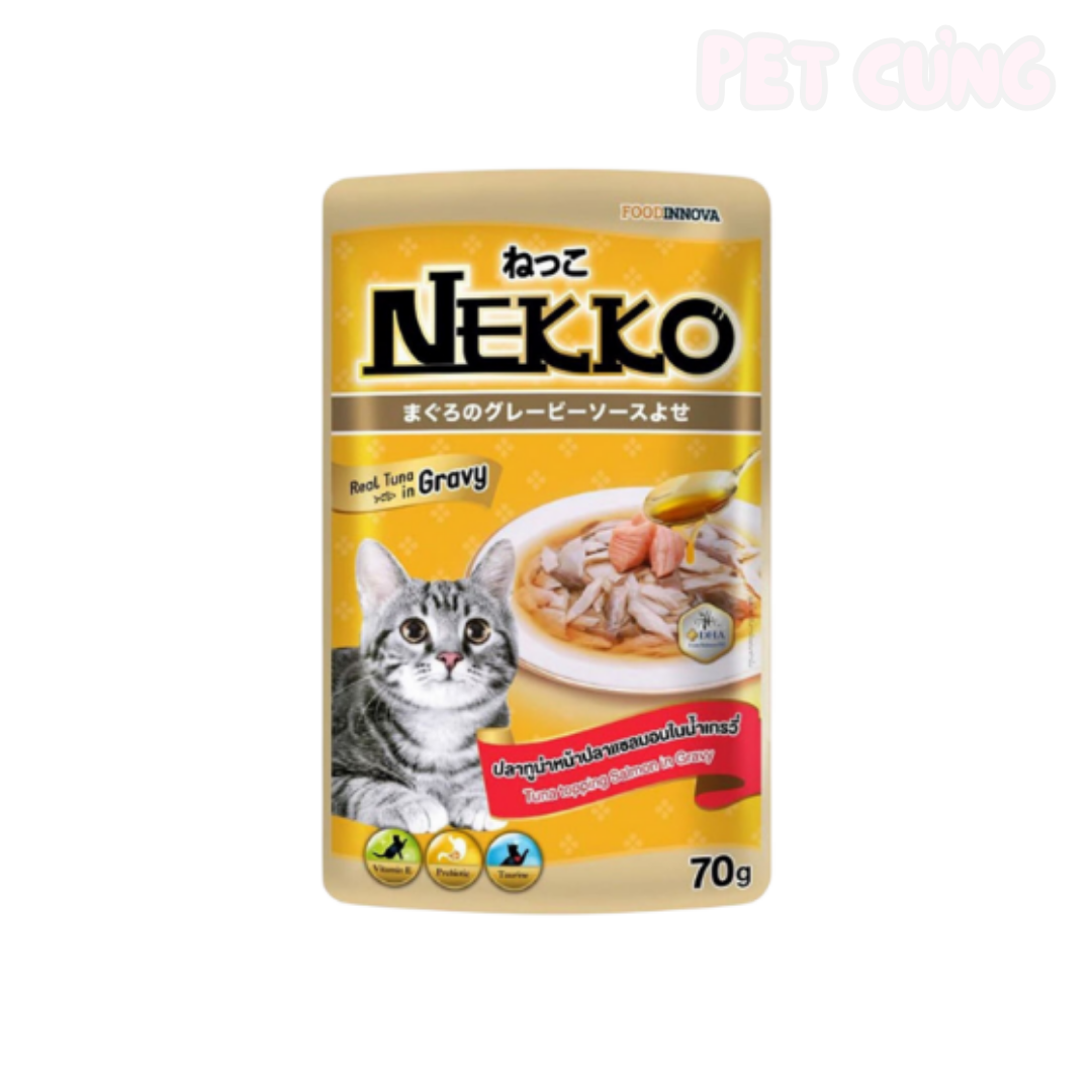 Pate Nekko Gravy dạng nước sốt dành cho mèo lớn - Pet Cưng