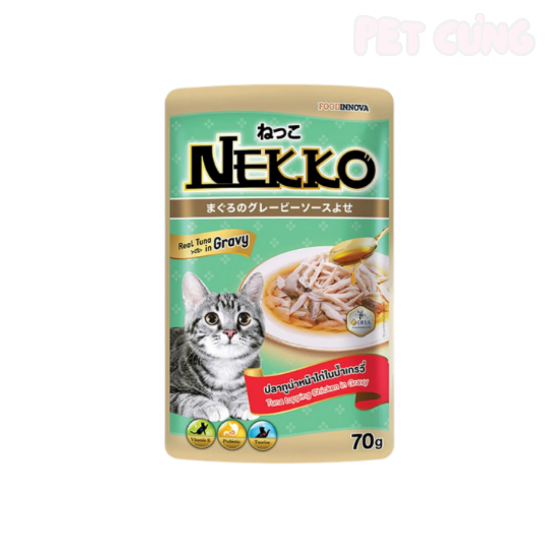 Pate Nekko Gravy dạng nước sốt dành cho mèo lớn - Pet Cưng