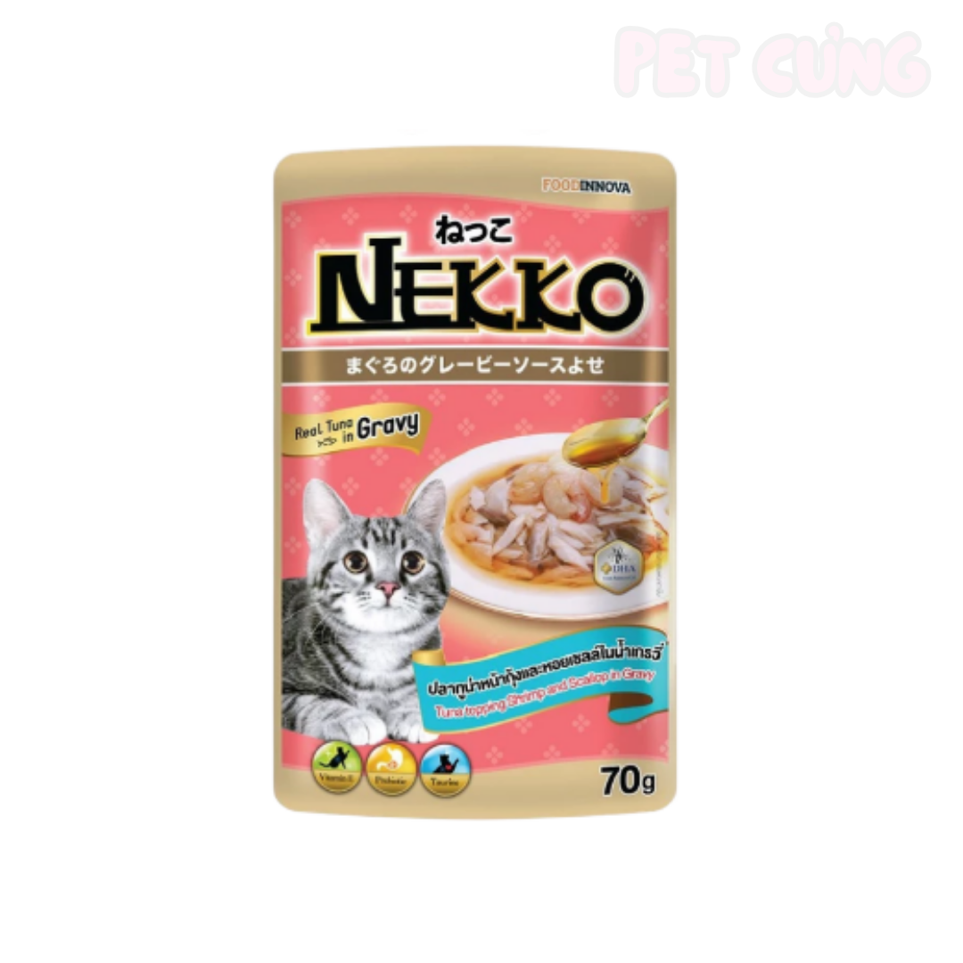 Pate Nekko Gravy dạng nước sốt dành cho mèo lớn - Pet Cưng
