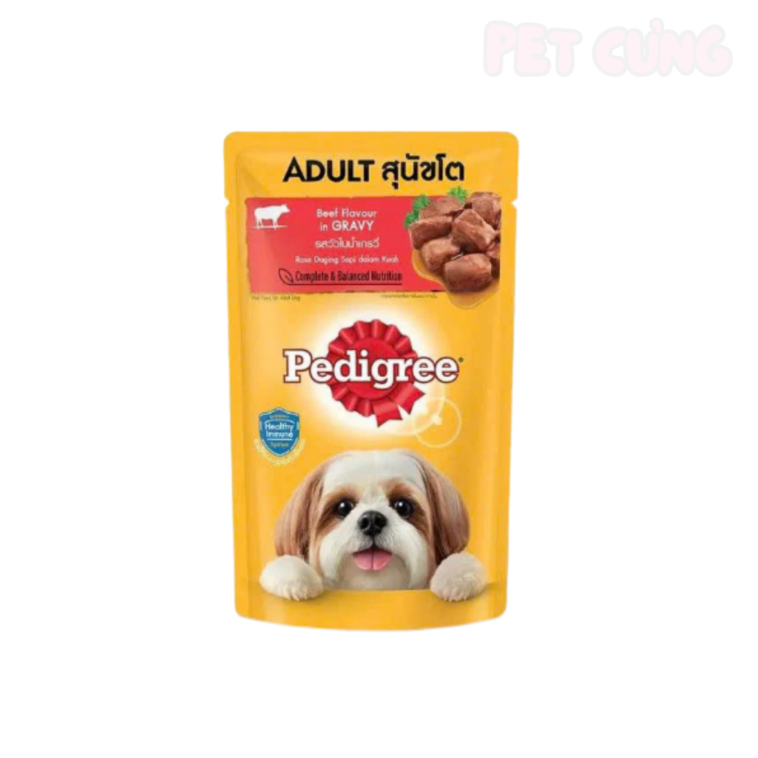 Pate Pedigree dành cho chó lớn (túi lớn 130g) Pet Cưng
