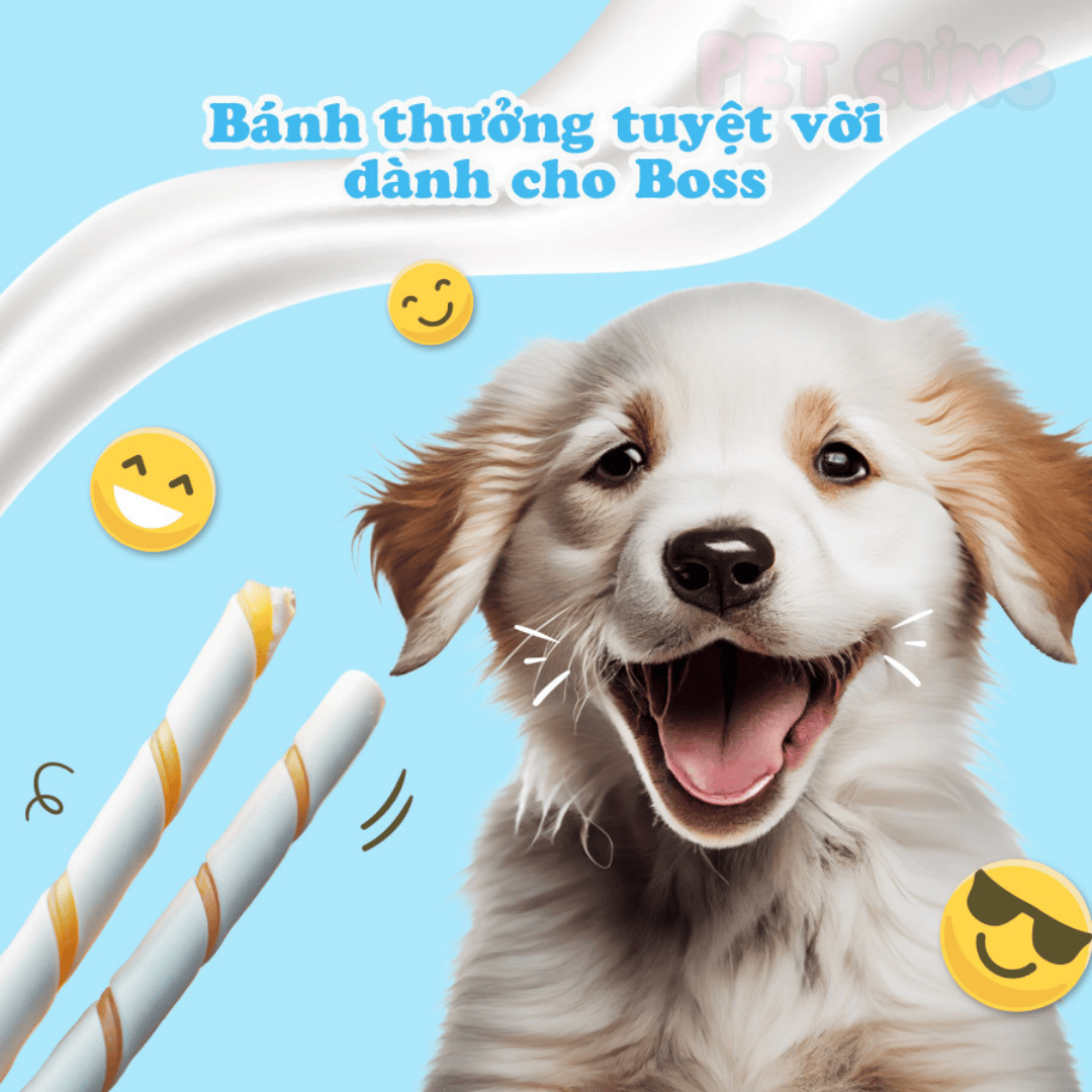 Que gặm vị sữa Doggyman snack cho chó thơm miệng 120g - Pet Cưng