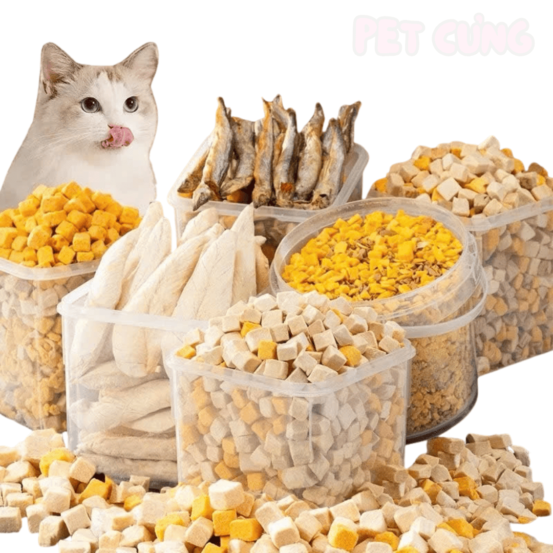 Thịt gà sấy khô cho chó mèo giàu đạm bổ sung năng lượng - Pet Cưng