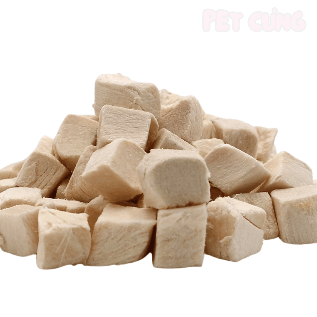 Thịt gà sấy khô cho chó mèo giàu đạm bổ sung năng lượng - Pet Cưng