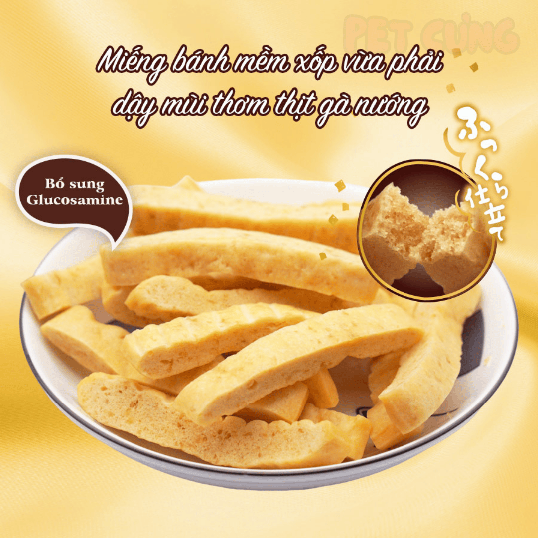 Thanh gà nướng mềm Doggyman SAYA cho chó thưởng ngon miệng 100g