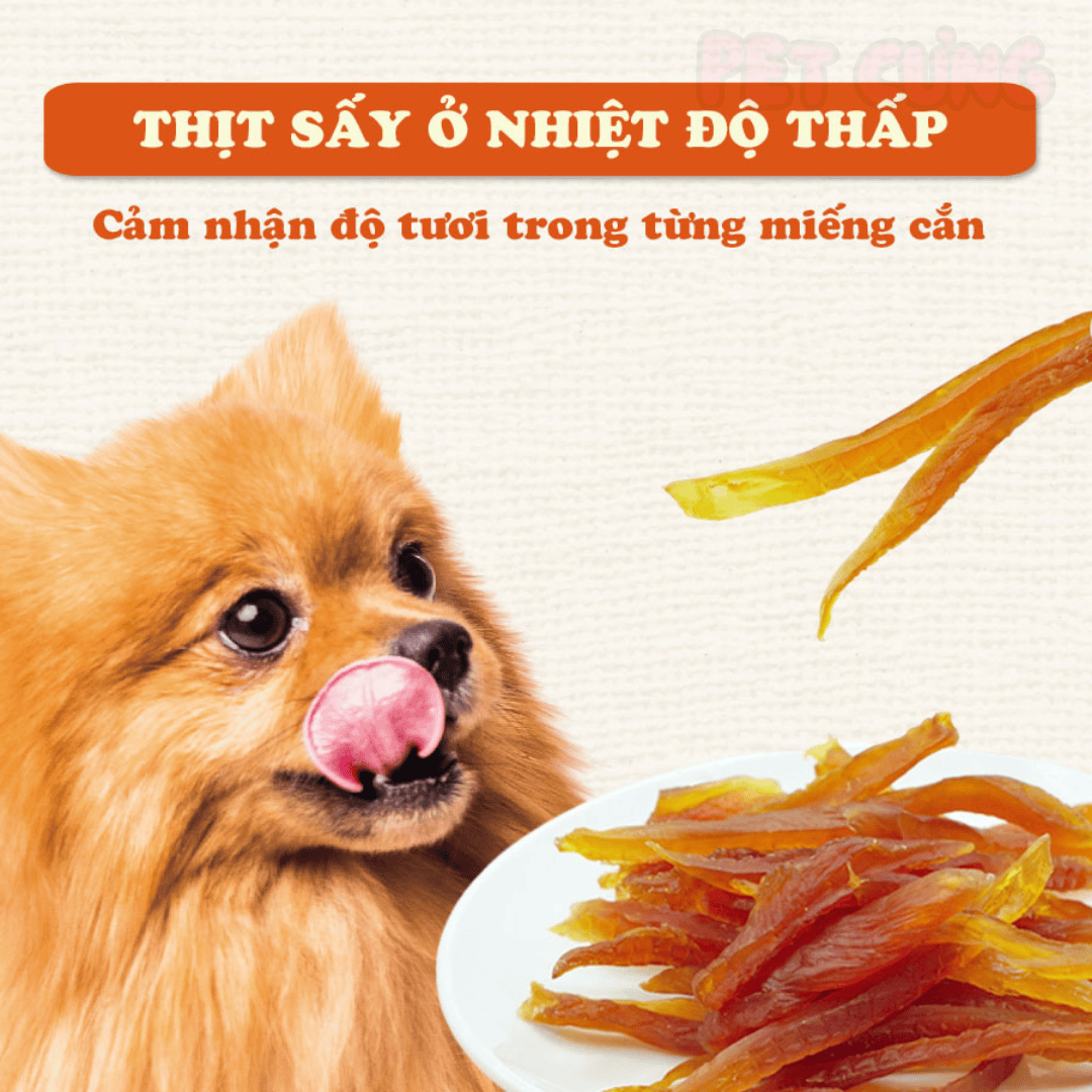 Thanh gà sấy dẻo Doggyman snack thưởng cho chó 80g - Pet Cưng