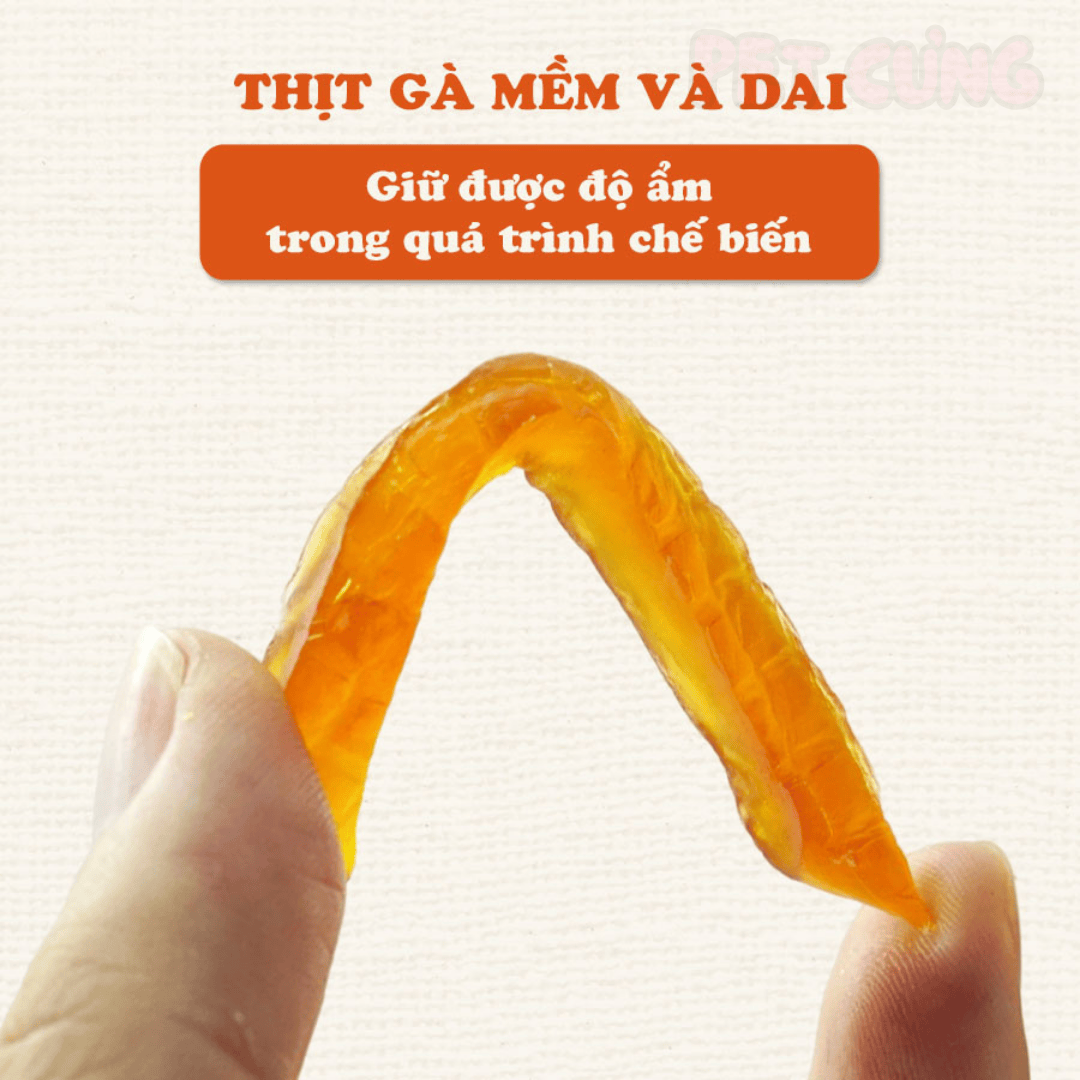 Thanh gà sấy dẻo Doggyman snack thưởng cho chó 80g - Pet Cưng