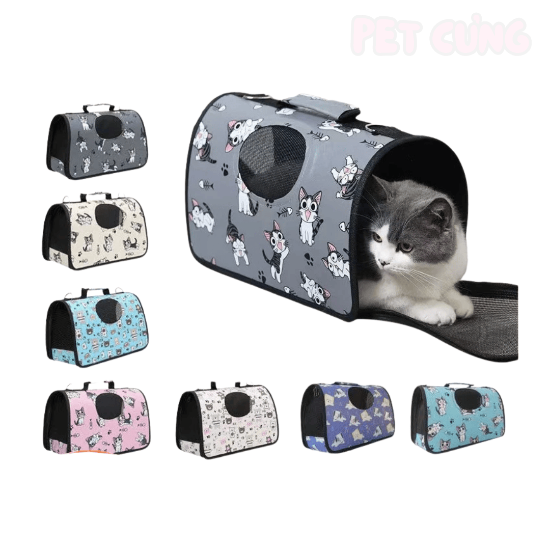 Túi xách vòm cho chó mèo thông thoáng - Pet Cưng