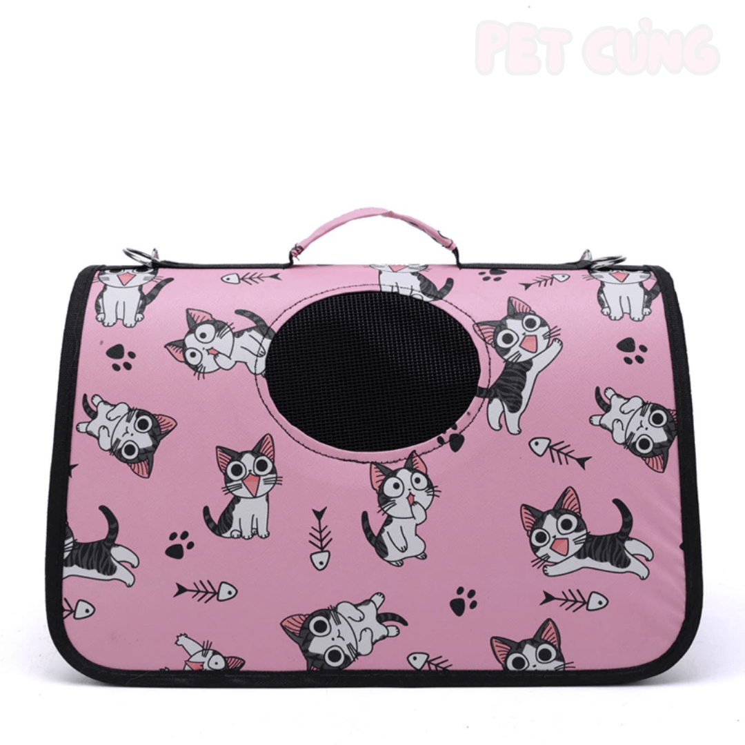 Túi xách vòm cho chó mèo thông thoáng - Pet Cưng