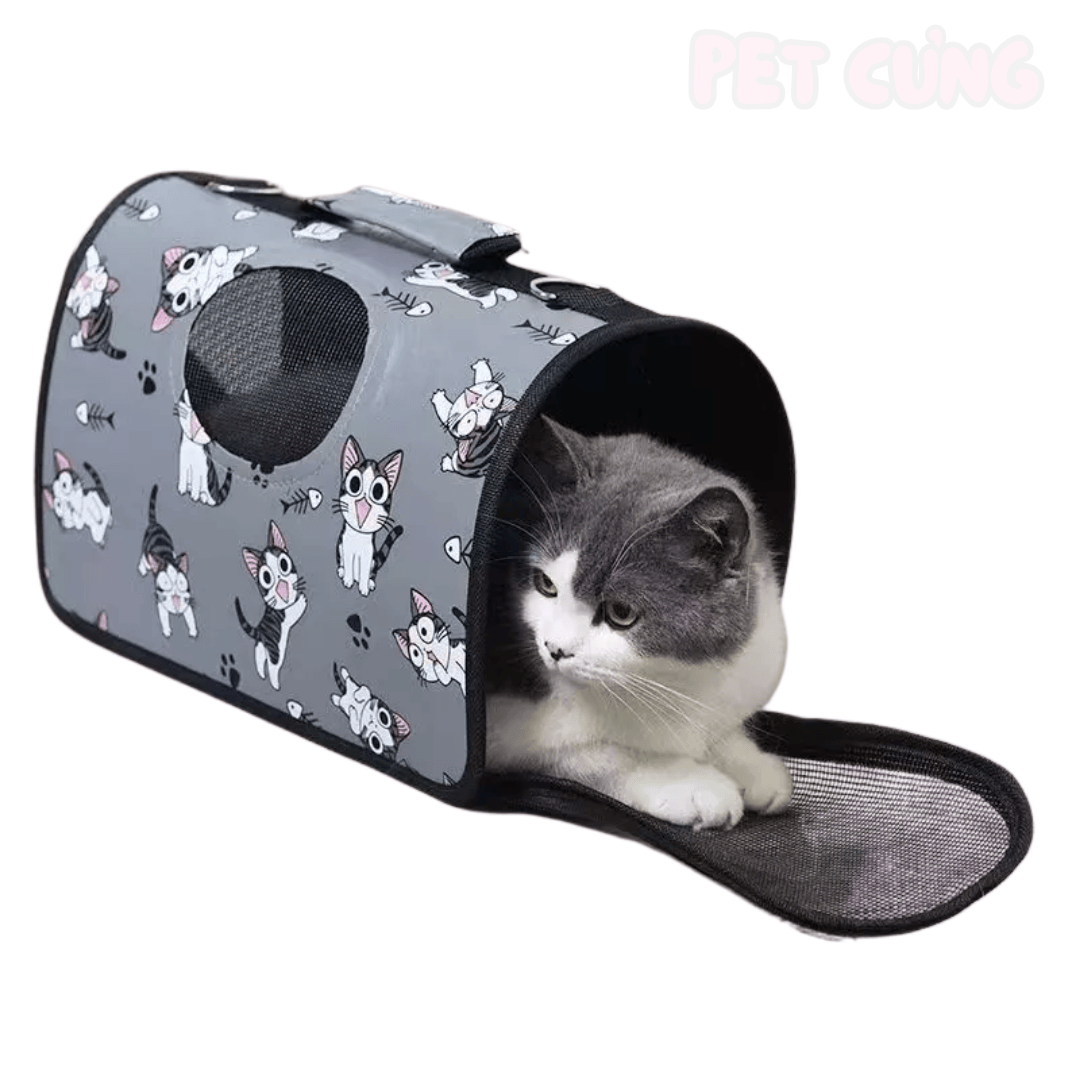 Túi xách vòm cho chó mèo thông thoáng - Pet Cưng