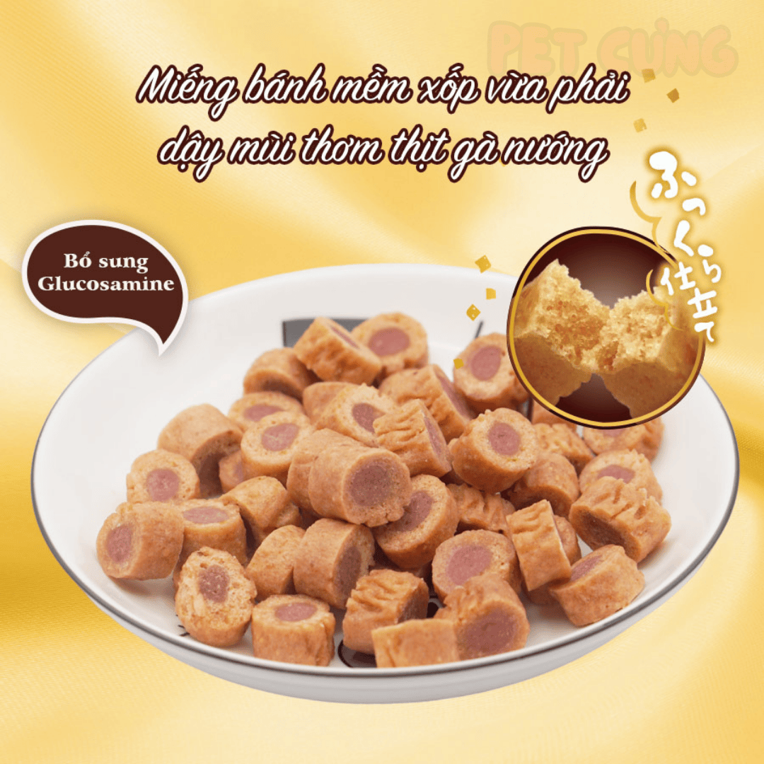 Viên gà nướng mềm Doggyman SAYA bổ sung gan cho chó 100g - Pet Cưng