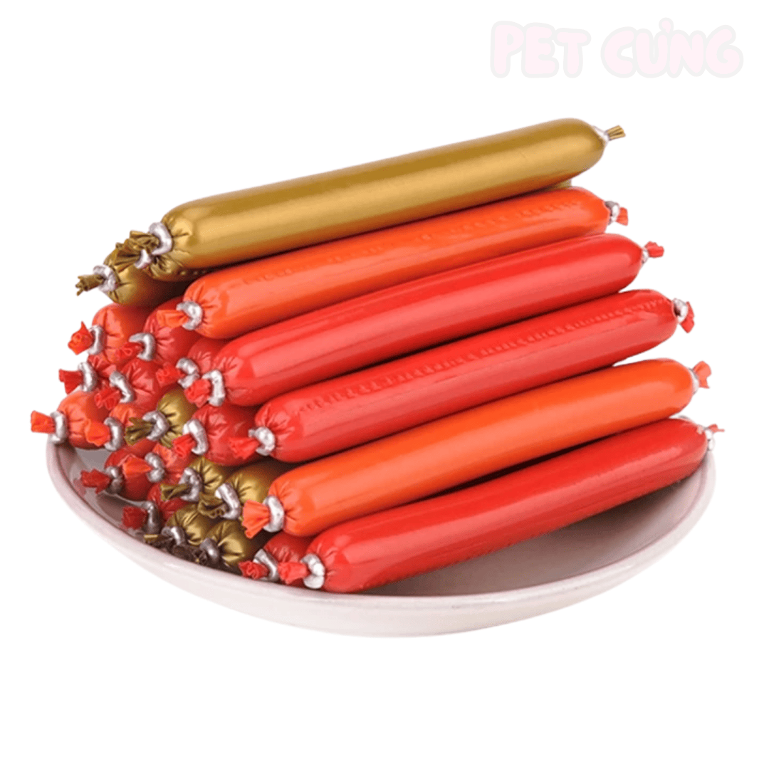 Xúc xích cho chó mèo dinh dưỡng thơm ngon tiện lợi - Pet Cưng