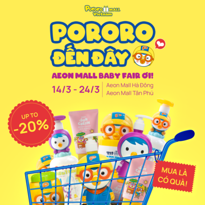 Pororo Mall Việt Nam tham gia sự kiện AEON Mall Baby Fair 2024