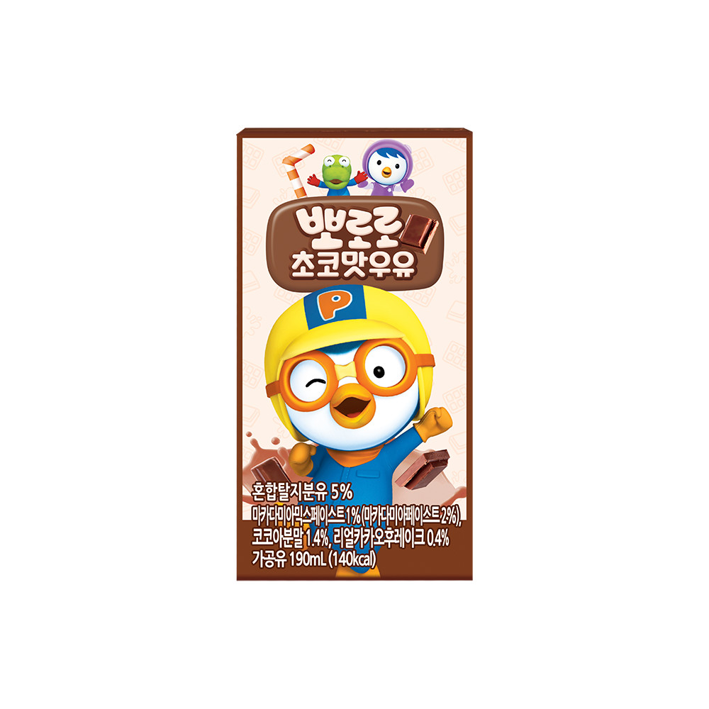 Sữa Nước Dinh Dưỡng Pororo Yonsei - Vị Chocolate - 190ml
