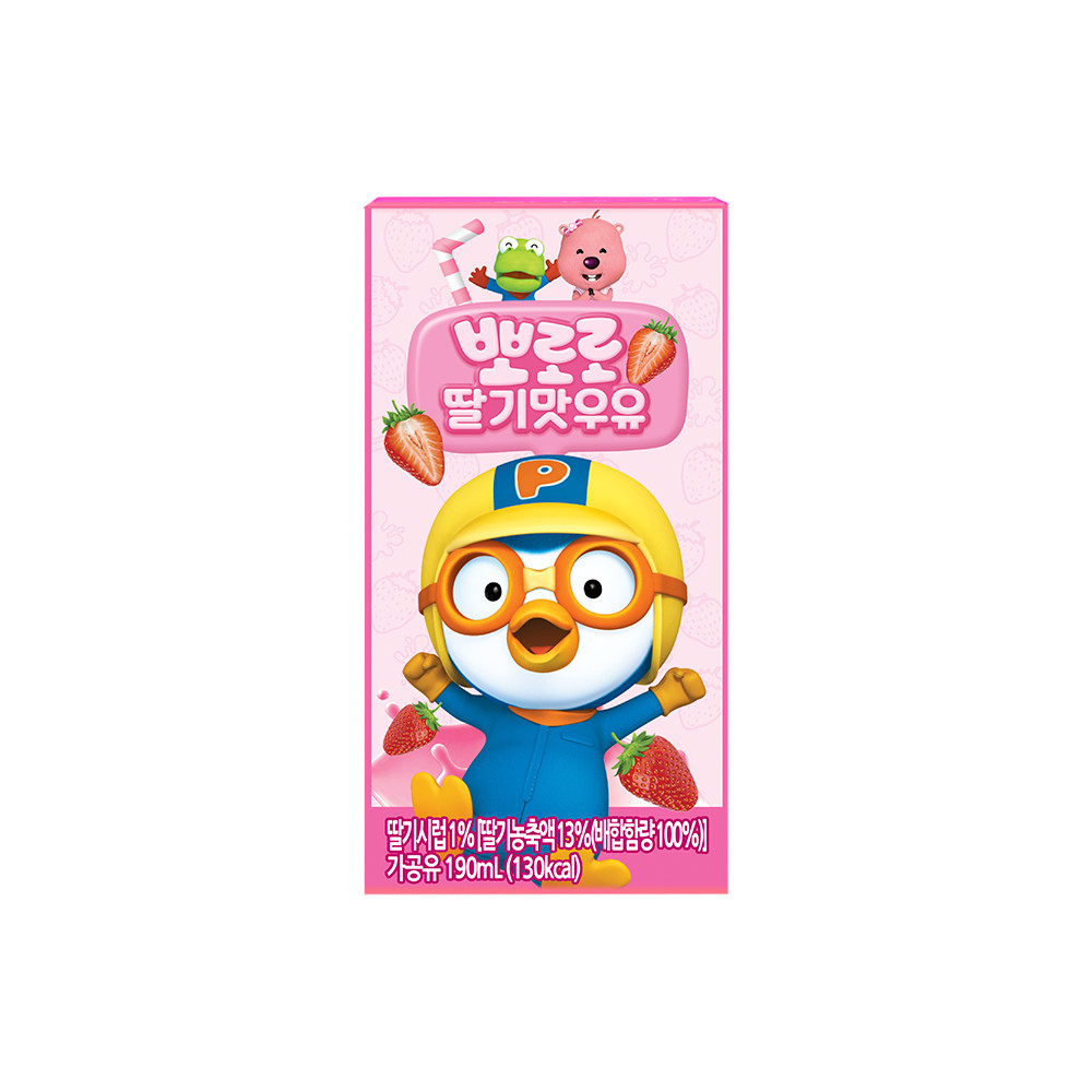 Sữa Nước Dinh Dưỡng Pororo Yonsei - Vị Dâu - 190ml