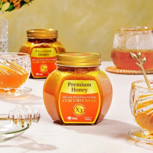 Mật ong Đông trùng hạ thảo Curcumin Nano(500gr)