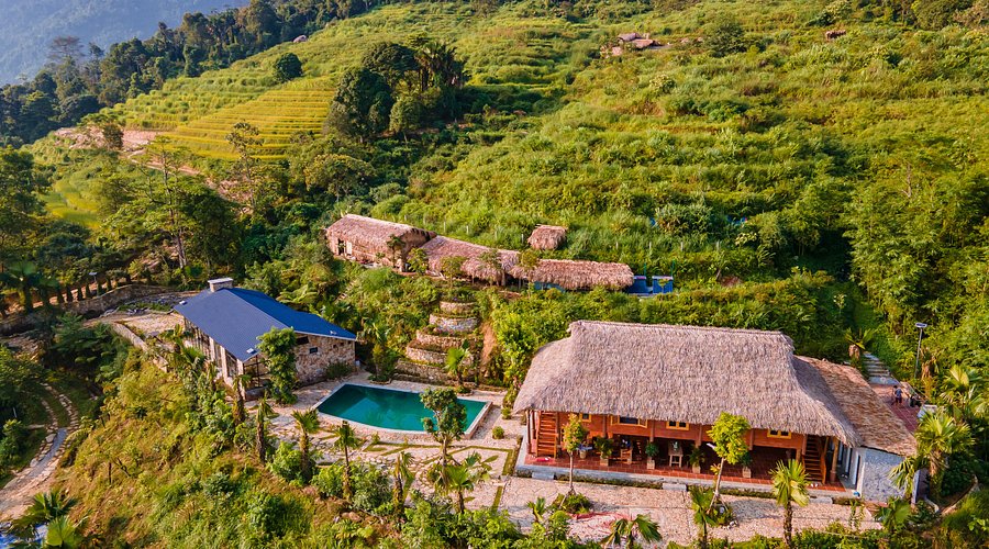 Khách sạn Hà Giang có hồ bơi TVpalm Ecolodge view thung lũng cực chill.