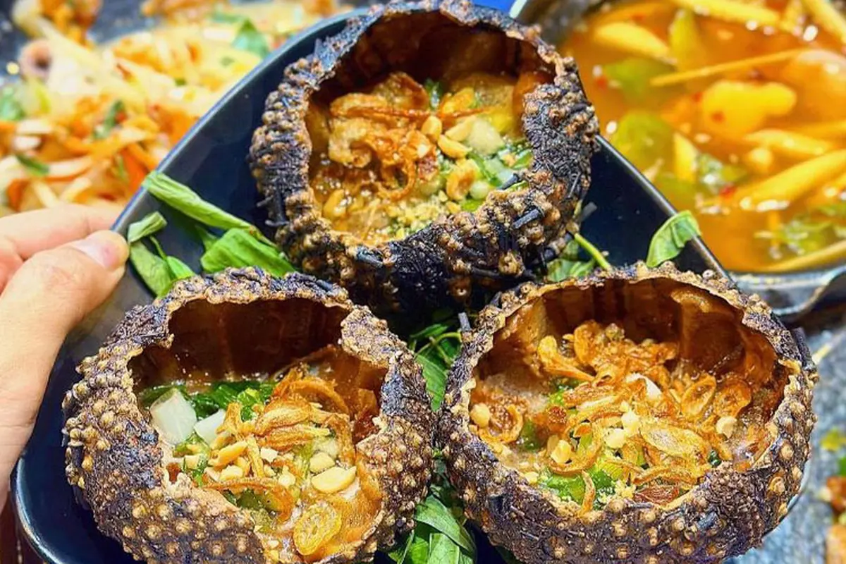 Nhum biển nướng mỡ hành ngon nhất tại quy nhơn