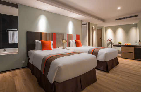 Phòng Premium Deluxe Pao's Sapa Leisure Hotel view núi đồi Tây Bắc