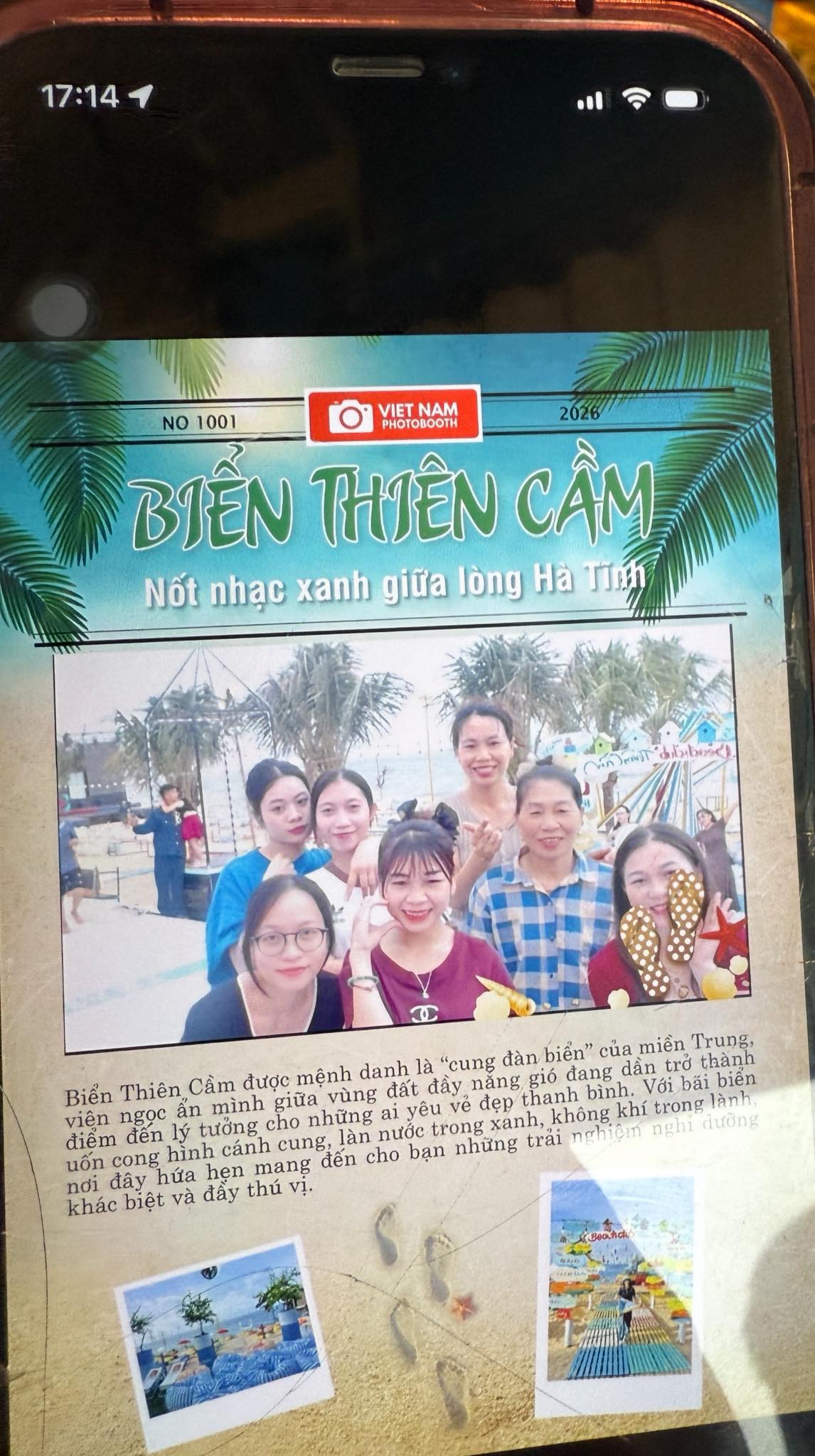 Chup anh phong cach Polaroid cuc nghe tai Beach Club Thien Cam cho Gen Z.