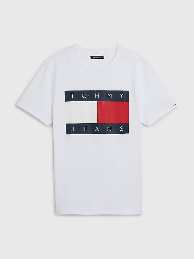 TOMMY Jean Flag T-shirt White | HOGO YANG STORE Tommy Jean Flag T-Shirt White | Hogo Yang Store