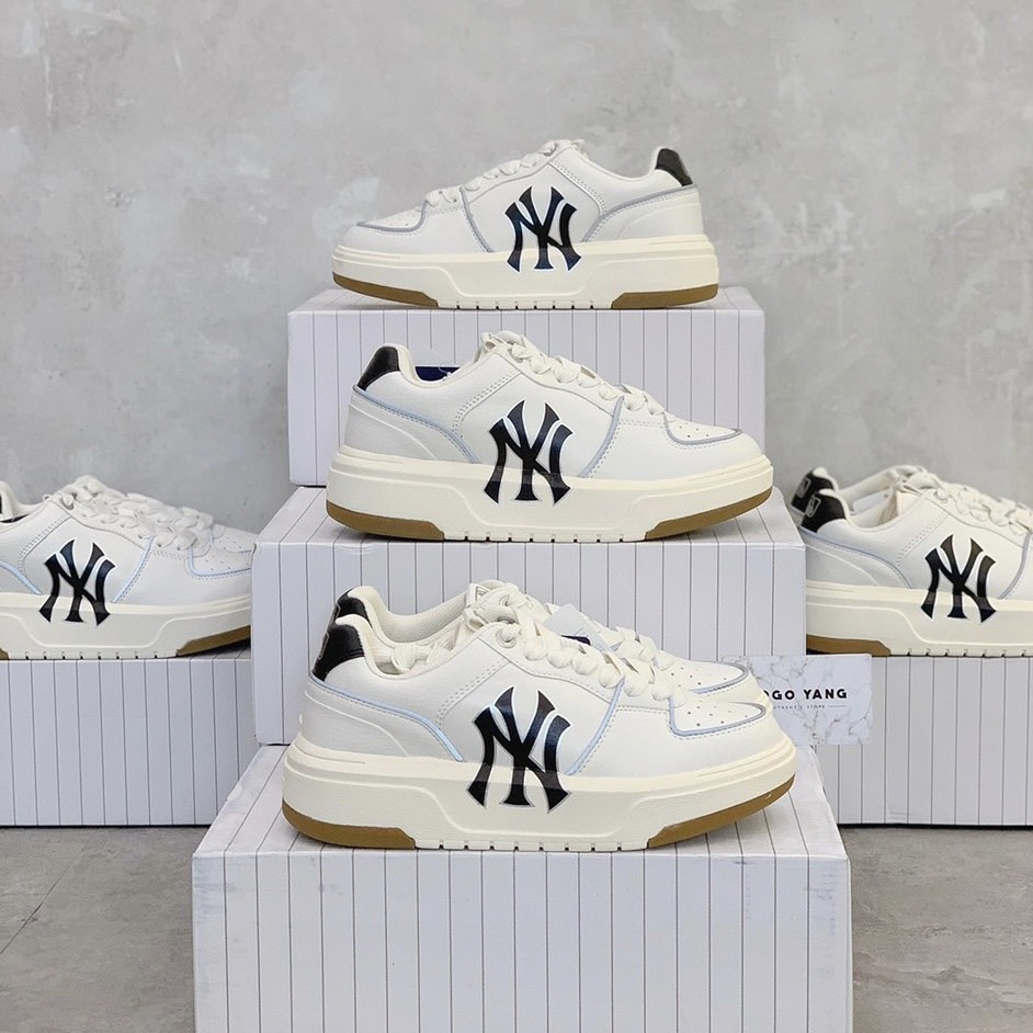 Giày MLB BigBall Chunky Like Cartoon New York Yankees Ivory 3ASHCLC2N50IVS   Authentic Sneaker