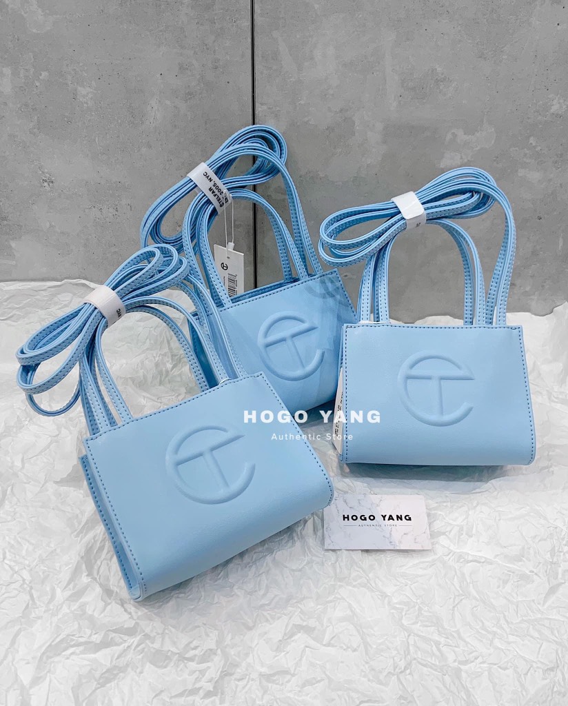 Telfar Small Pool Blue Shopping Bag Size S HOGO YANG STORE