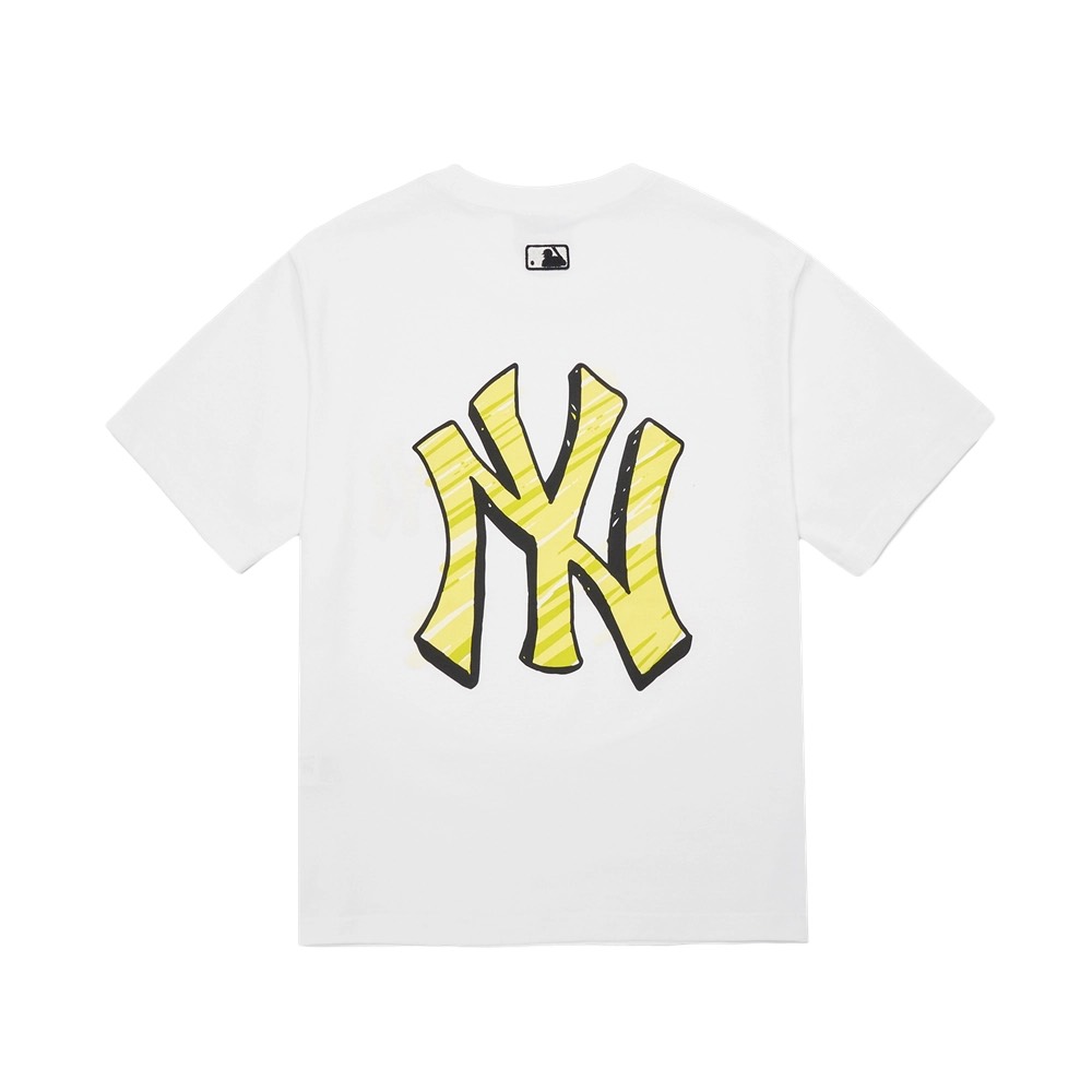 MLB Việt Nam  Áo Thun MLB Basic Mono Back Logo New York Yankees Cream   BIR  MLB Việt Nam