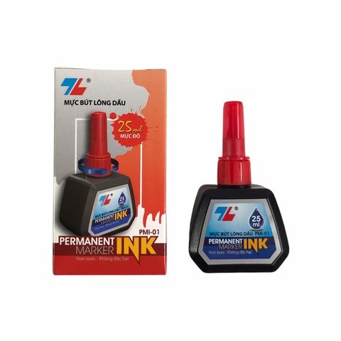 MỰC LÔNG DẦU TL - ĐỎ (BÌNH)