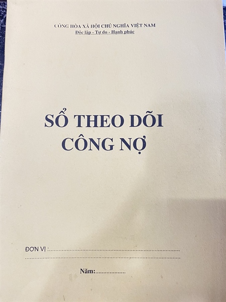 SỔ THEO DÕI CÔNG NỢ (QUYỂN)