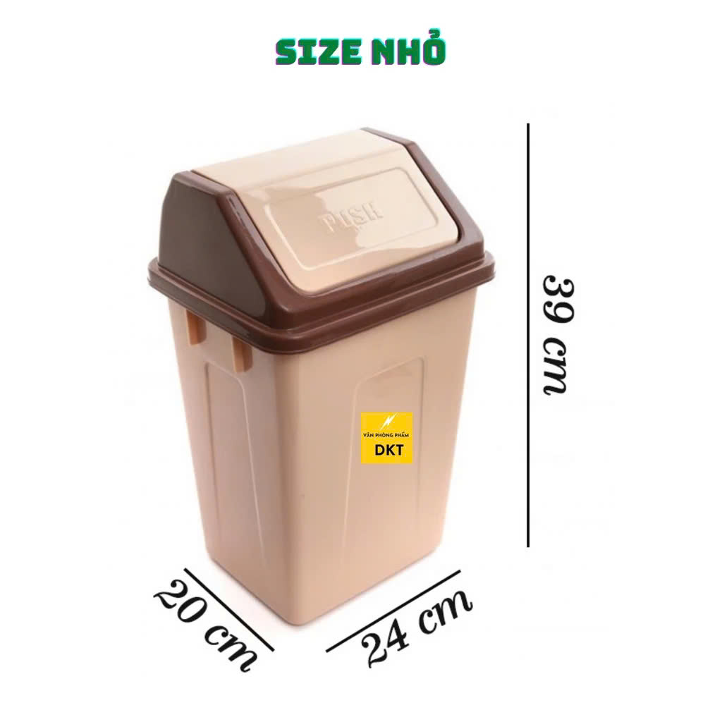 THÙNG RÁC NẮP LẬT NHỎ 39X24X20CM (CÁI)