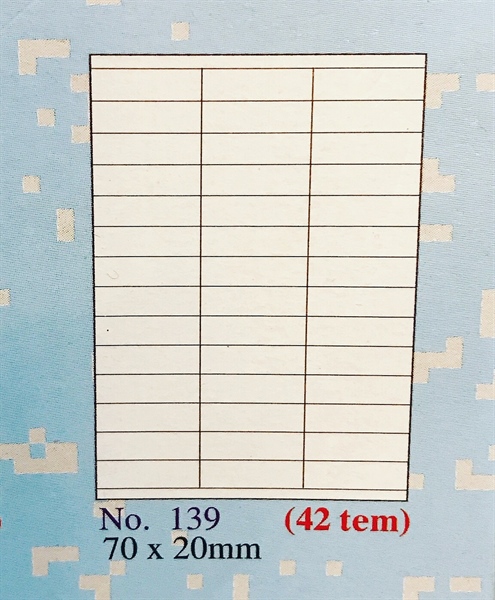 GIẤY DÁN TOMMY A4 139 (HỘP)