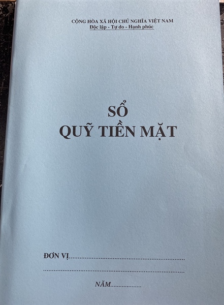 SỔ QUỸ TIỀN MẶT (quyển)