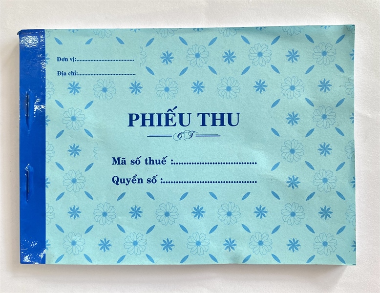 PHIẾU THU 1 LIÊN (quyển)