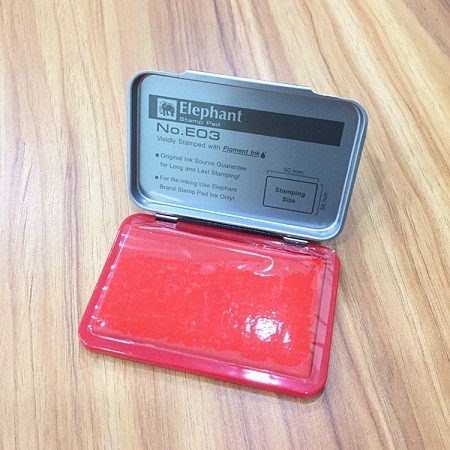 TAMPON NHỎ ELEPHANT E03 MÀU ĐỎ (CÁI)