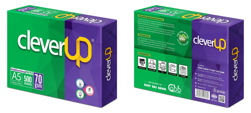 GIẤY A5 BÃI BẰNG CLEVER UP ĐL 70/92 (500 TỜ) (RAM)