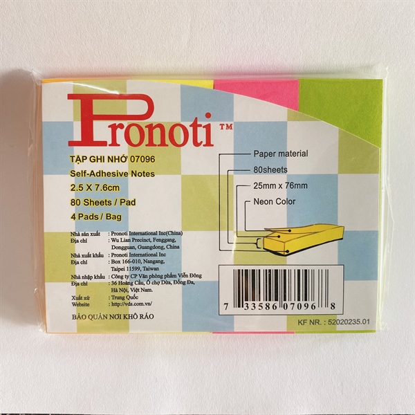 DÁN PHÂN MÀU 2.5x7.6 4 MẢNH DẠ QUANG (TẬP)