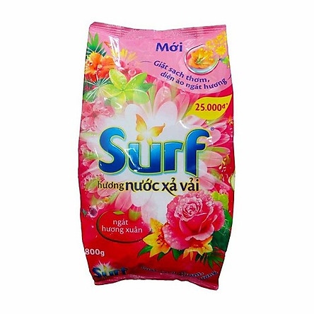 BỘT GIẶT SURF 800GR (GÓI)