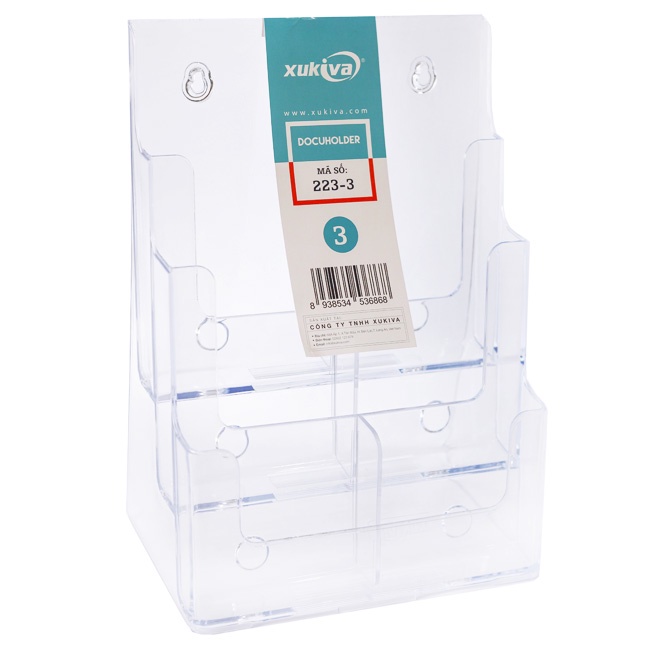 KỆ ĐỰNG TỜ RƠI A4 3 NGĂN XUKIVA 223-3