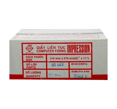 GIẤY LIÊN TỤC A4 1L CHIA 2 (THÙNG)