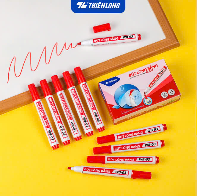 BÚT BẢNG TL WB-03 - MÀU ĐỎ (HỘP)