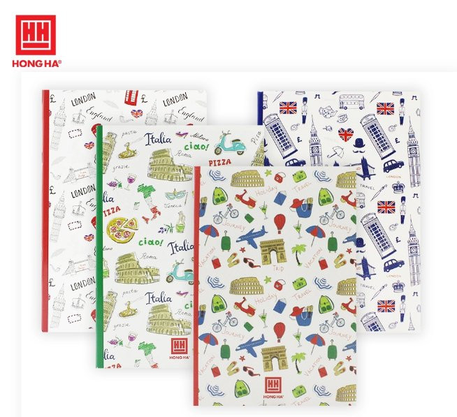 VỞ HỒNG HÀ SV 4 Ô LY 200 TRANG ĐL 70gsm (QUYỂN)